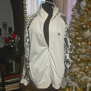 Sean John White and Black Performance Jacket